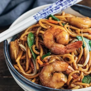 shrimp and chicken lo mein