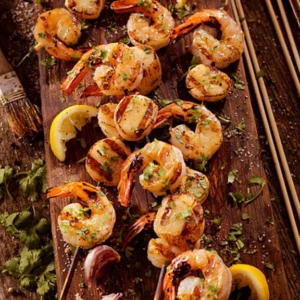 grilled shrimp and scallops